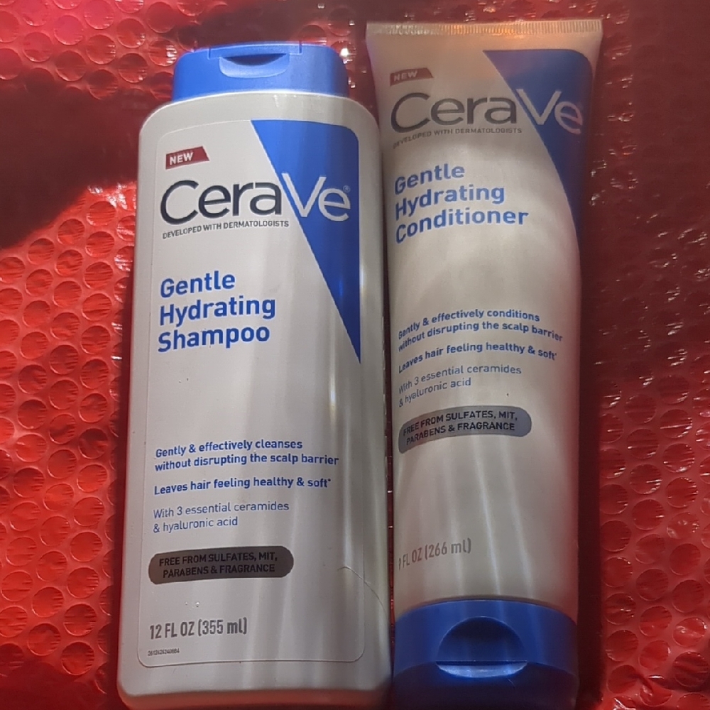 CERAVE GENTLE HYDRATING SHAMPOO & CONDITIONER
